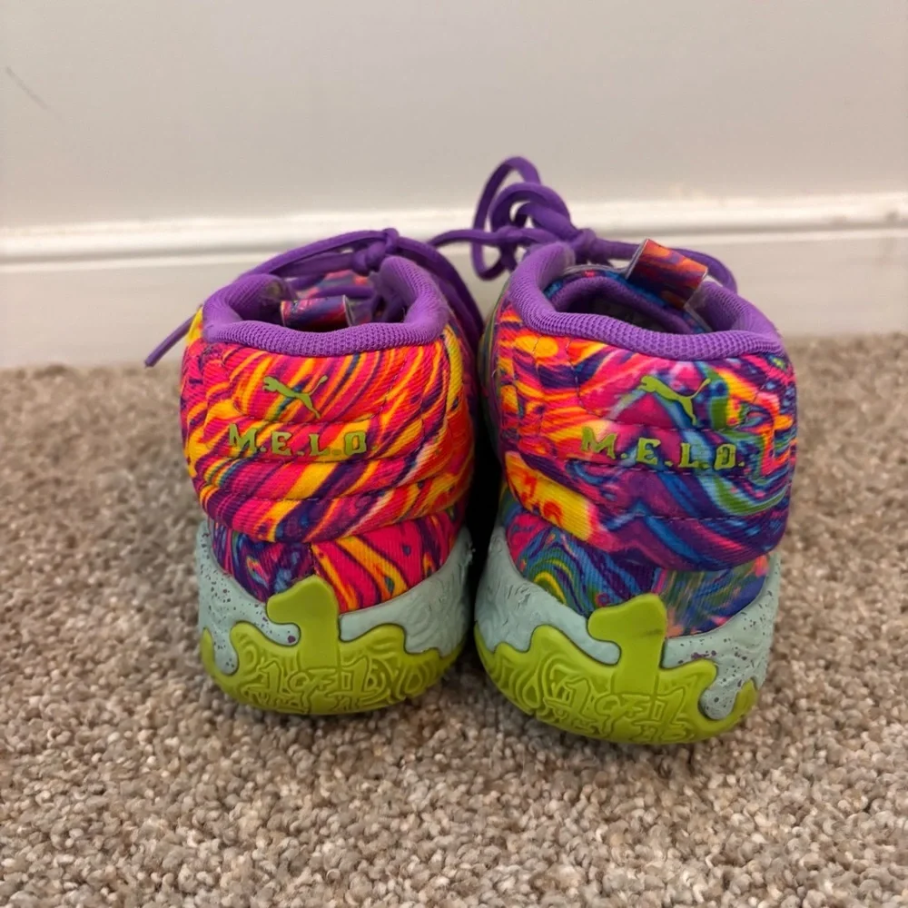 Puma MB.03 LaMelo Ball “Be You” Kids Size 3 Multicolor Basketball Shoes Rare